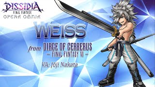 DISSIDIA FINAL FANTASY OPERA OMNIA  Weiss [upl. by Nesmat]