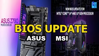 TechQuickie Asus amp MSI Bios Update For Intel 13th amp 14th Gen CPU [upl. by Attenol960]