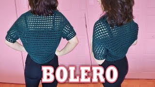 COMO TEJER UN BOLERO A CROCHET FÁCIL  Danii´s Ways [upl. by Nauqel876]