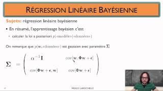 Apprentissage automatique 102  Apprentissage bayésien  régression linéaire bayésienne [upl. by Delwyn]