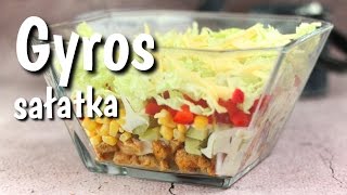 Sałatka Gyros najlepsza  SZYBKI przepis [upl. by Kotick560]