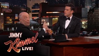 JK Simmons Shares Oscar Win with Jimmy Kimmel [upl. by Adnoel]