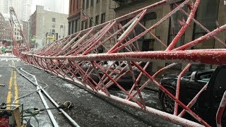 CRANE COLLAPSING COMPILATION CRANE OPERATING FAILS [upl. by Ahseki]