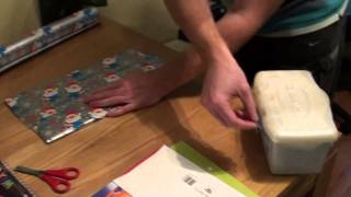 How to Professionally Gift Wrap a Book  Tutorial [upl. by Gensmer]