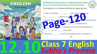 class 7 english chapter 1210 page 120 2024  english class 7 page 120 lesson 1210 [upl. by Yklam]