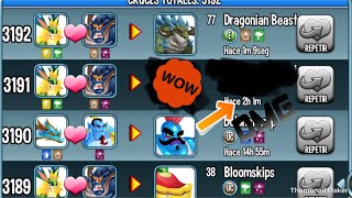 Monster legends Showing my breeding log [upl. by Agnola69]