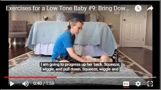 Bring Down the Rib Cage Back Exercises for a Low Tone Baby 9 [upl. by Anyahc346]