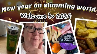 What I ate on New Years Eve amp New Years Day on Slimming World 202324 [upl. by Fablan]