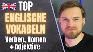 Englisch Lernen leicht gemacht Top 100 Englische Vokabeln Verben Nomen und Adjektive [upl. by Harper72]