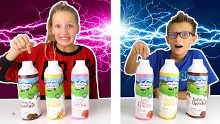 Twin Telepathy Milkshake Challenge [upl. by Dodds]