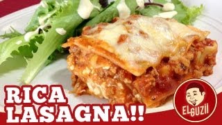 Rica Lasagna Lasaña  Receta Fácil  El Guzii [upl. by Watts259]