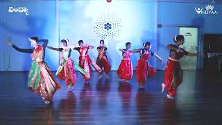 Illuminati From quotAaveshamquot Bharatanatyam cover by VINDYAA students bharatanatyam illuminati [upl. by Nairadal532]