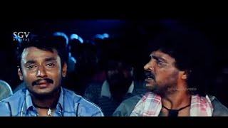 Darshan Cries While Watching Dr Rajkumars Movie In Theater  Anatharu Kannada Movie Scene Upendra [upl. by Parthenia]