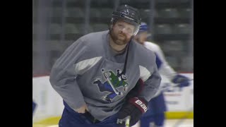 Phil Kessel Training With Sedins [upl. by Aracat]