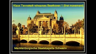 Klaus Tennstedt rehearses Beethoven symphony no 1 in C major first movement [upl. by Vaish901]