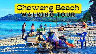 Chaweng Beach Walking Tour In Koh Samui  Thailand Vlog [upl. by Hillinck876]