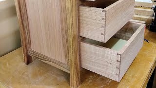 Making and fitting dovetail drawers  Part 1 [upl. by Idur]