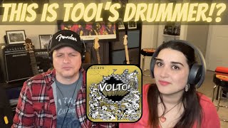 OUR FIRST LISTEN to Volto  Grip It  COUPLE REACTION  Tool drummer gone jazz fusion [upl. by Oiled]