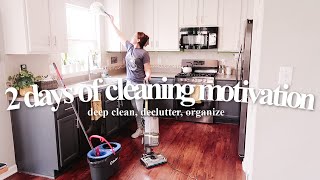 DEEP CLEAN AND ORGANIZING MY PARENTS HOUSE  2 DAY CLEANING MOTIVATION MARATHON [upl. by Carpio755]