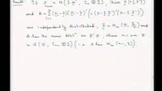 Mod01 Lec10 Random sampling from multivariate normal distribution and Wishart distribution  III [upl. by Lorou]