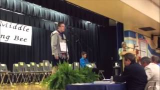 Jacob Williamson wins Lee County spelling bee [upl. by Alitha]