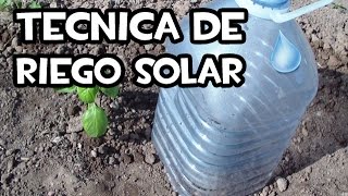 Técnica de riego solar 💧 Huerto Ecológico  La Huerta de Ivan [upl. by Ahsaz499]