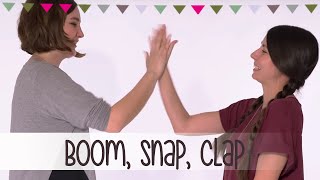 Boom Snap Clap  Klatschspiele Anleitung Kinderlieder [upl. by Ynohtnaleahcim]