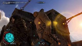 Shadow of War Olog riding Caragor glitch [upl. by Annaert]