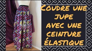 Coudre une jupe avec une ceinture élastique [upl. by Annaj]