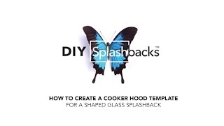 How to template for a shaped glass splashback [upl. by Sibilla]