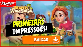 PRIMEIRAS IMPRESSÕES de MATCH WAR SAGA [upl. by Nimzay856]