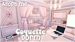 Coquette Dorm  House build  Adopt me [upl. by Serg801]