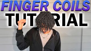 How To Do Finger Coils Tutorial [upl. by Spatola]