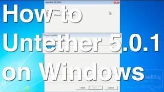 How to Jailbreak iOS 501 Untethered on WIndows [upl. by Mylan508]