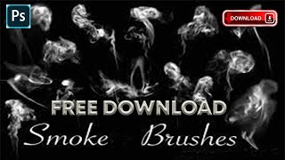 BEST SMOKE BRUSHES PACK PHTOSHOP  FREE BRUSHES  Yousuf Graphics [upl. by Ocsicnarf]