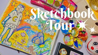 SKETCHBOOK TOUR COMPLETO ☆ ideas de dibujo para practicar [upl. by Tenom]