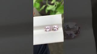 Natural morganite pair  semipreciousstone gemstonebeauty gemstone minerals cr7 morganite [upl. by Ydissahc]