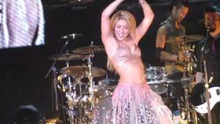 shakira  hips dont lie live in Italy 2011 [upl. by Ennaitsirk660]