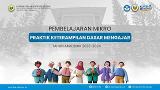 Pembelajaran Mikro Praktik Keterampilan Dasar Mengajar  Uban Subana [upl. by Aira974]