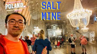 4k Poland Wieliczka Salt Mine Full Tour English guide 2022 July [upl. by Nellir]