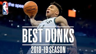 Giannis Antetokounmpos Best Dunks  20182019 NBA Season  NBADunkWeek [upl. by Balfore947]