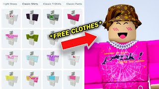 HOW TO GET EVERY ROBLOX CLOTHES FOR FREE in Roblox 2024 Shirts  Pants Easy Tutorial ✅ [upl. by Jenny808]