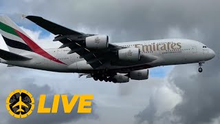 Heathrow LIVE 250924  Emirates A380 Go Around [upl. by Nogras595]