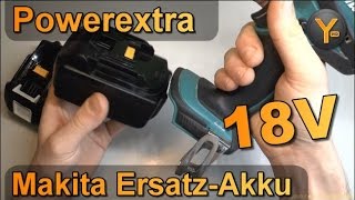 Kurztest Poweradd 18V ErsatzAkkus für Makita AkkuBohrmaschinen [upl. by Nosraep963]