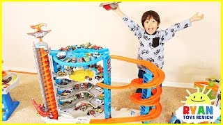 Biggest Hot Wheels Super Ultimate Garage Playset with Ryans Toy Cars Collection [upl. by Navinod]