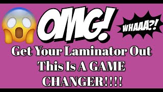 😯😍OMG Laminator GAME CHANGER😯👍 [upl. by Acinemod]