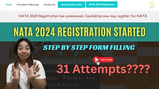 NATA 2024 Registration Process  How to register for NATA 2024 [upl. by Monika]