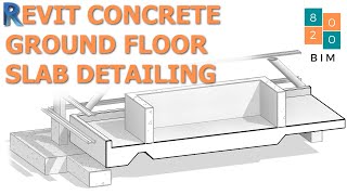 Concrete Slab Edges Thickenings Pits and Bund Upstands in Revit [upl. by Ytitsahc]