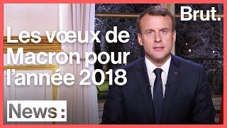 Les vœux dEmmanuel Macron pour 2018 se sontils exaucés [upl. by Tloc293]