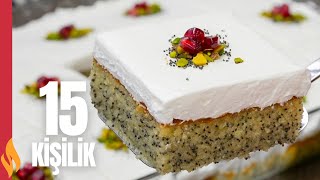 Haşhaşlı Şerbetli Kek 😋 15 Kişilik ✅ Tereddütsüz Deneyin [upl. by Hallock382]